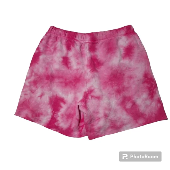 Victoria's Secret PINK Relaxed Lounge Shorts Tie Dye Loose Fit Size Lg - Picture 3 of 4